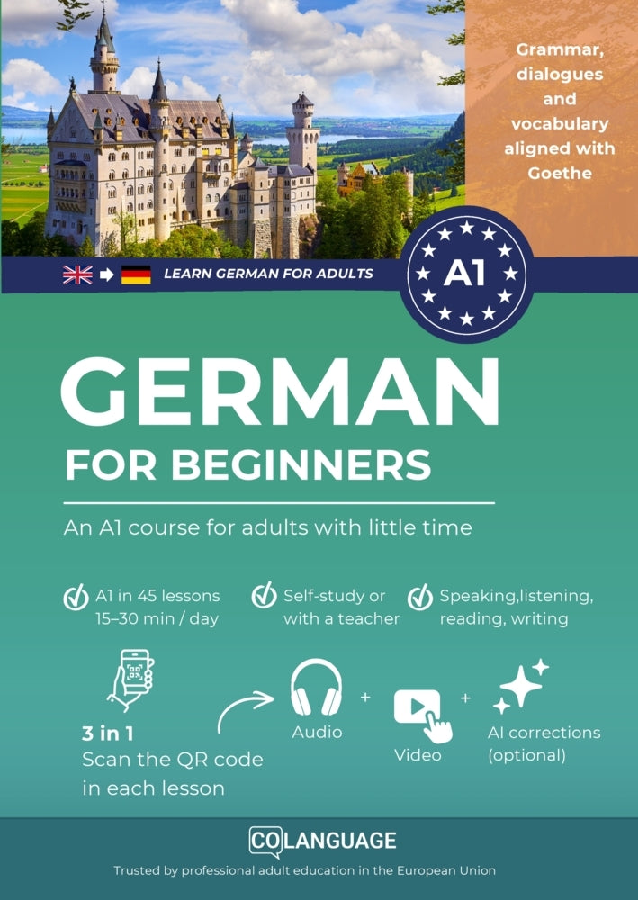 Learn German for beginners - An A1 course for adults with little time (Colanguage Academy)