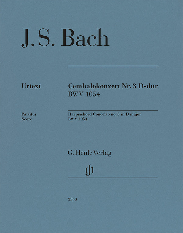 Johann Sebastian Bach - Cembalokonzert Nr. 3 D-dur BWV 1054