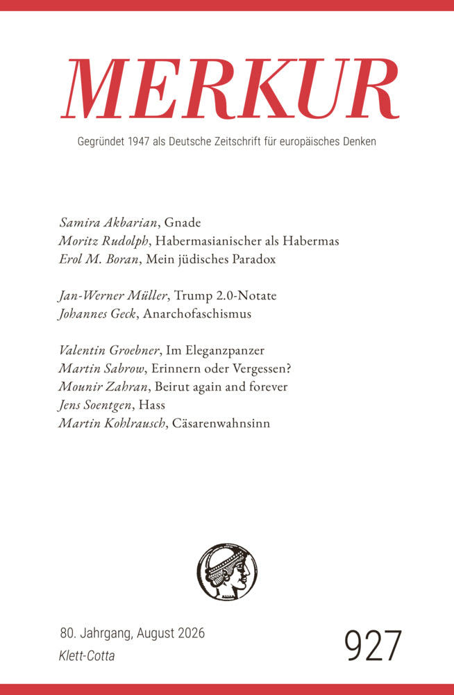 MERKUR 8/2026, Jg.80 (Ekkehard Knörer)