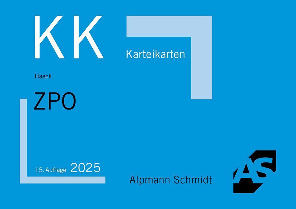 Karteikarten ZPO (Claudia Haack)