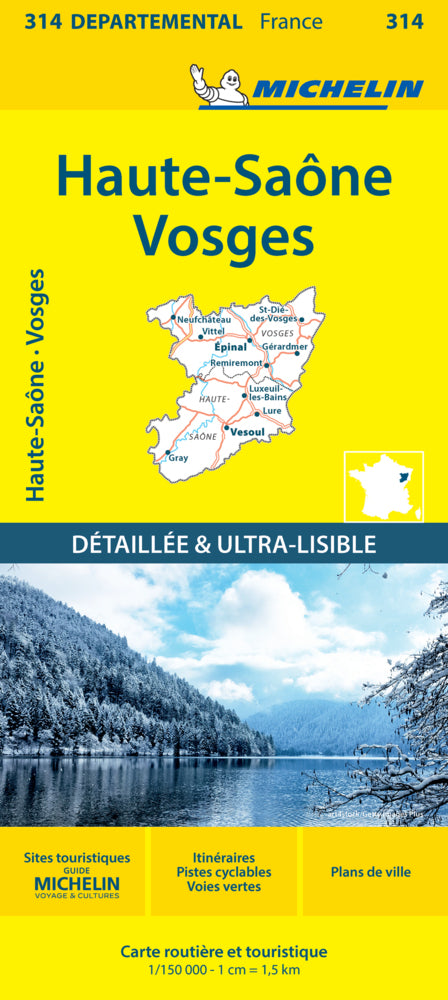 Haute-Saône Vosges - Michelin Local Map 314 (Michelin)