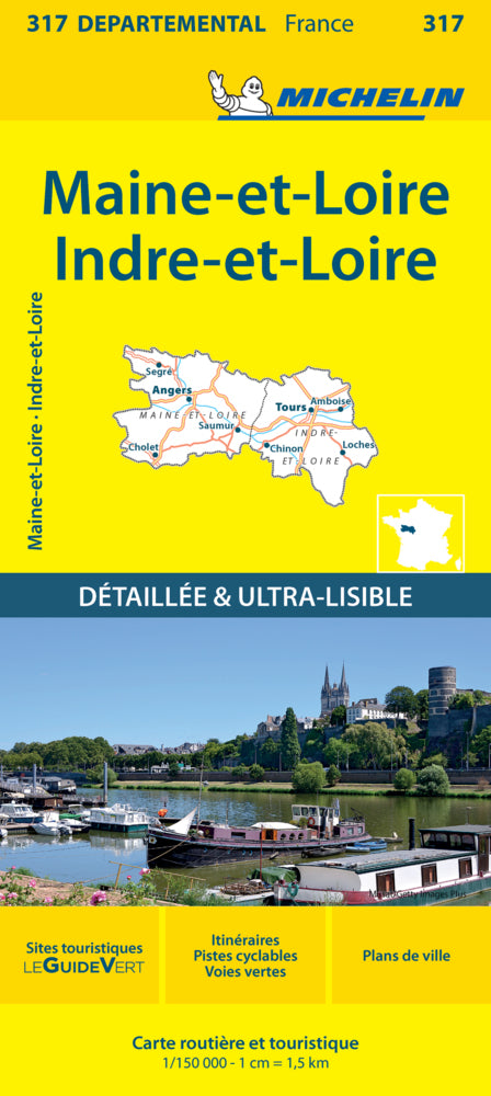 Indre-et-Loire Maine-et-Loire - Michelin Local Map 317 (Michelin)