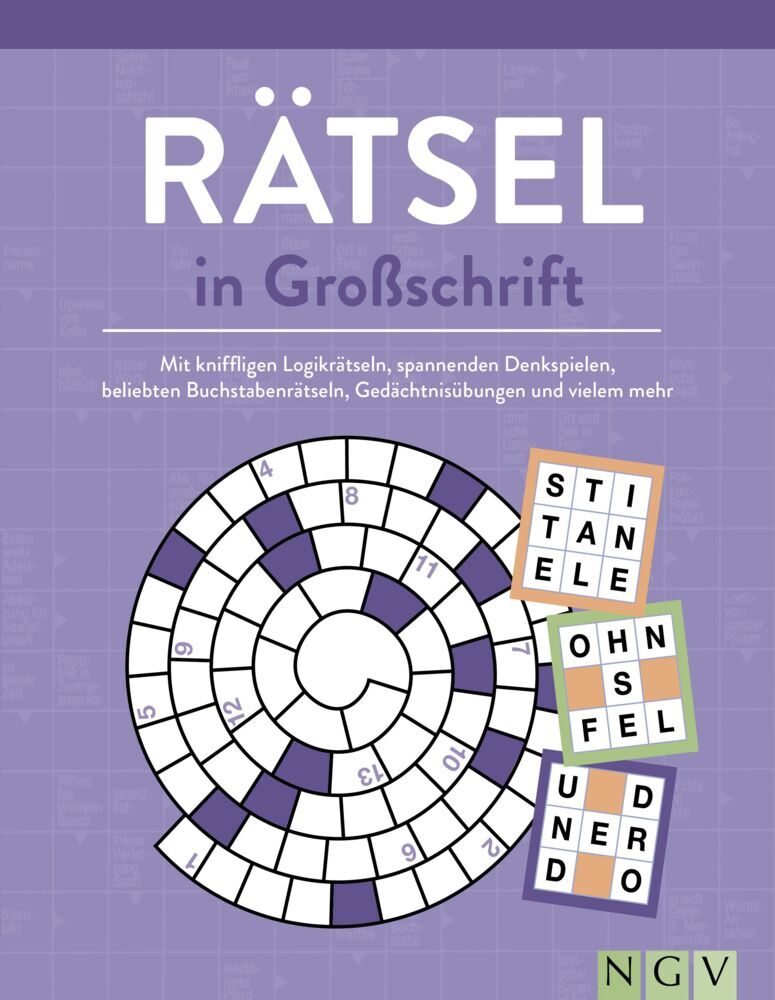 Rätsel in Großschrift für Erwachsene und Senioren
