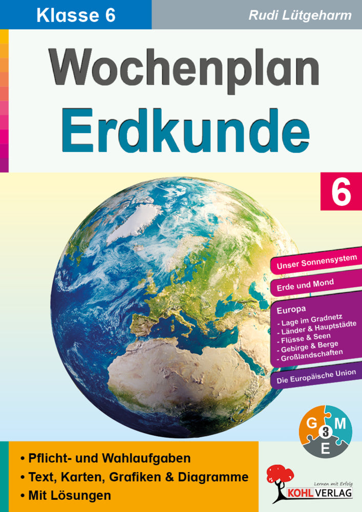 Wochenplan Erdkunde / Klasse 6 (Rudi Lütgeharm)