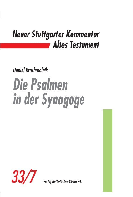 Die Psalmen in der Synagoge (Daniel Krochmalnik)