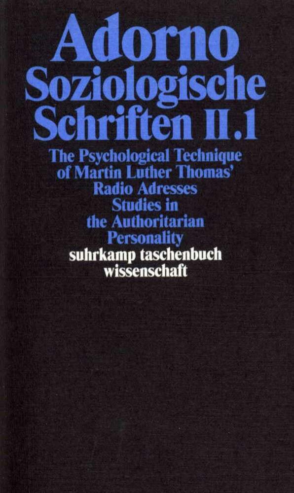 Gesammelte Schriften in 20 Bänden.Tl.2 (Theodor W. Adorno)
