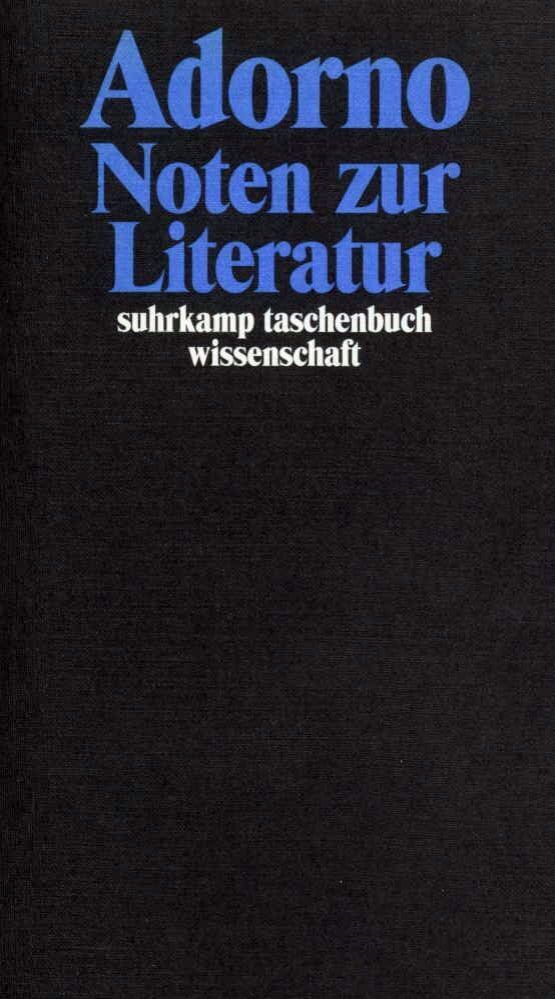 Noten zur Literatur (Theodor W. Adorno)
