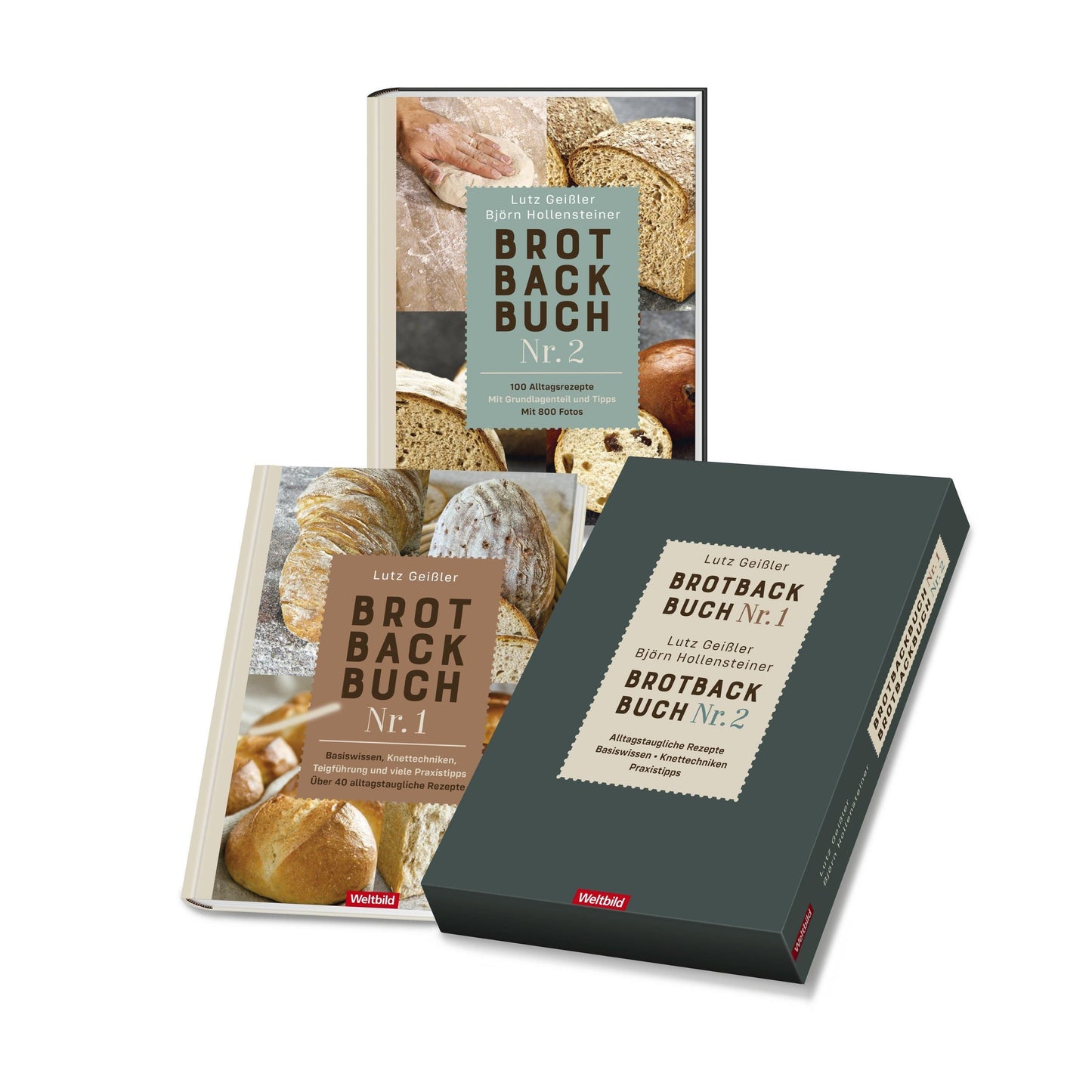 Brotbackbuch 1 und 2 im Schuber