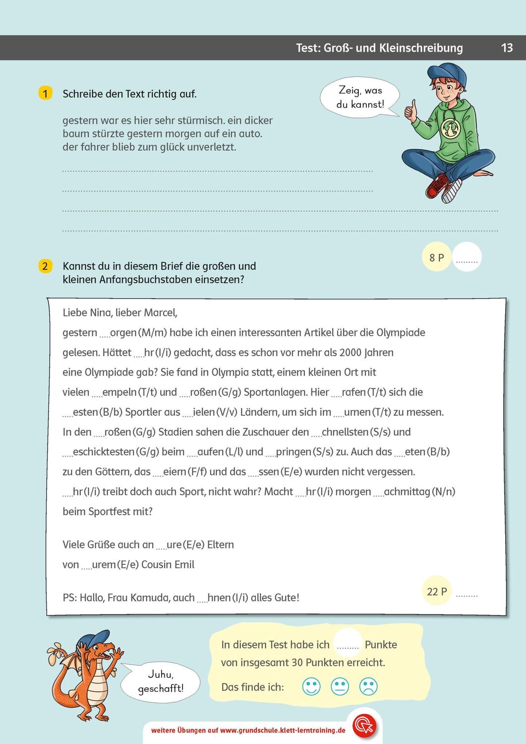 Klett Team Drachenstark: Das grosse Trainingsbuch Deutsch 4. Klasse