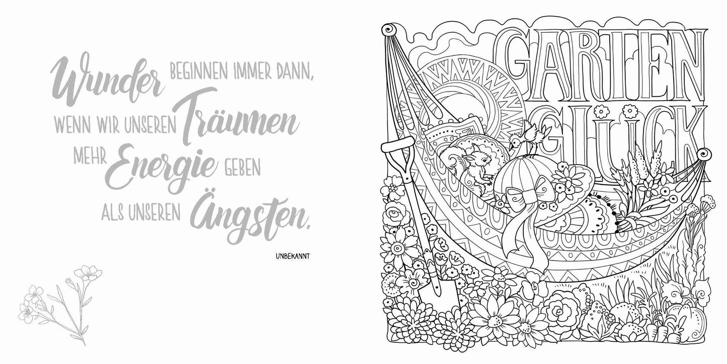 Gartenliebe - Ausmalen und Entspannen