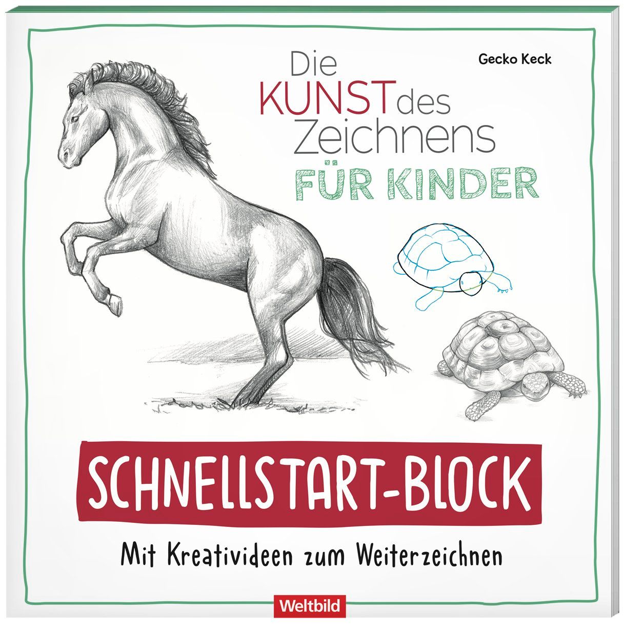 Kunst des Zeichnens für Kinder Schnellstartblock