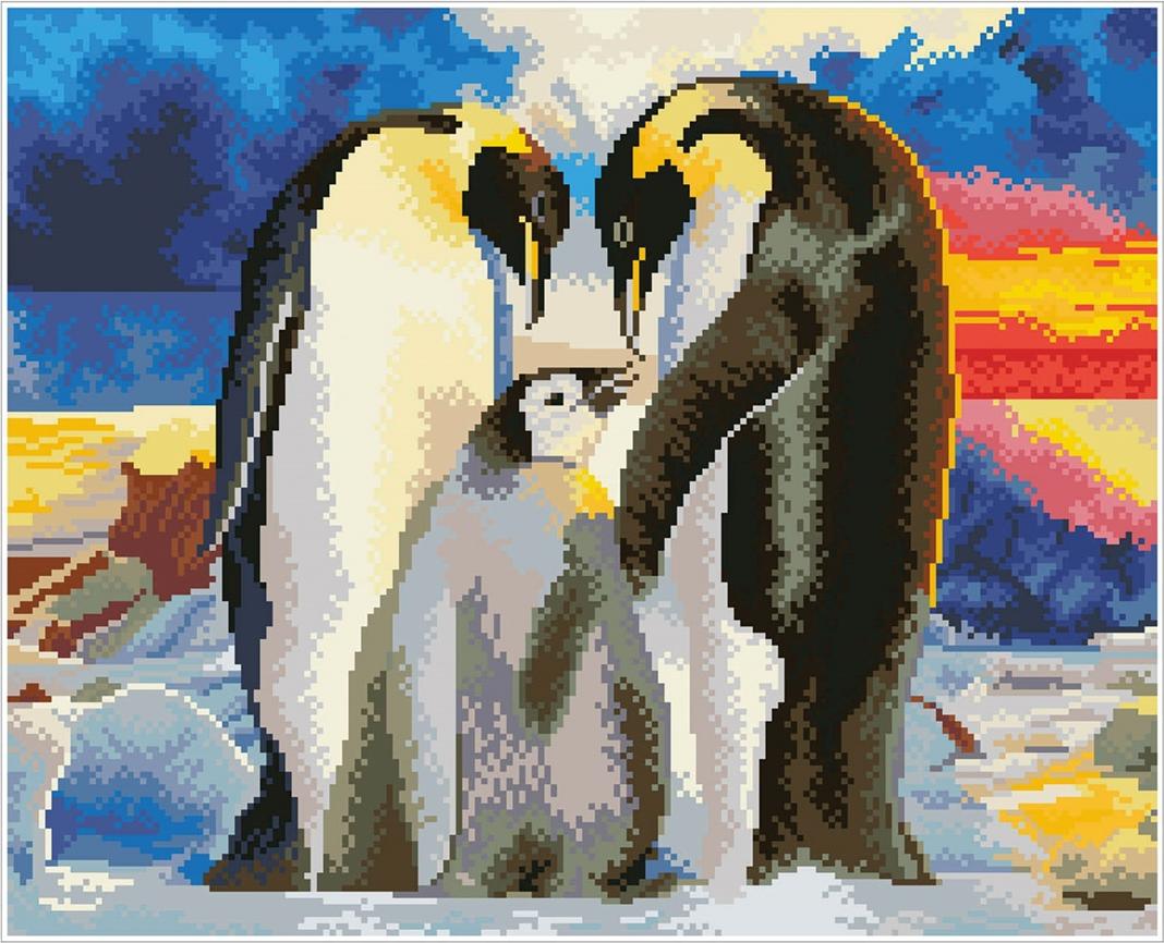 Diamond Dotz Diamond Painting Pinguin Familie
