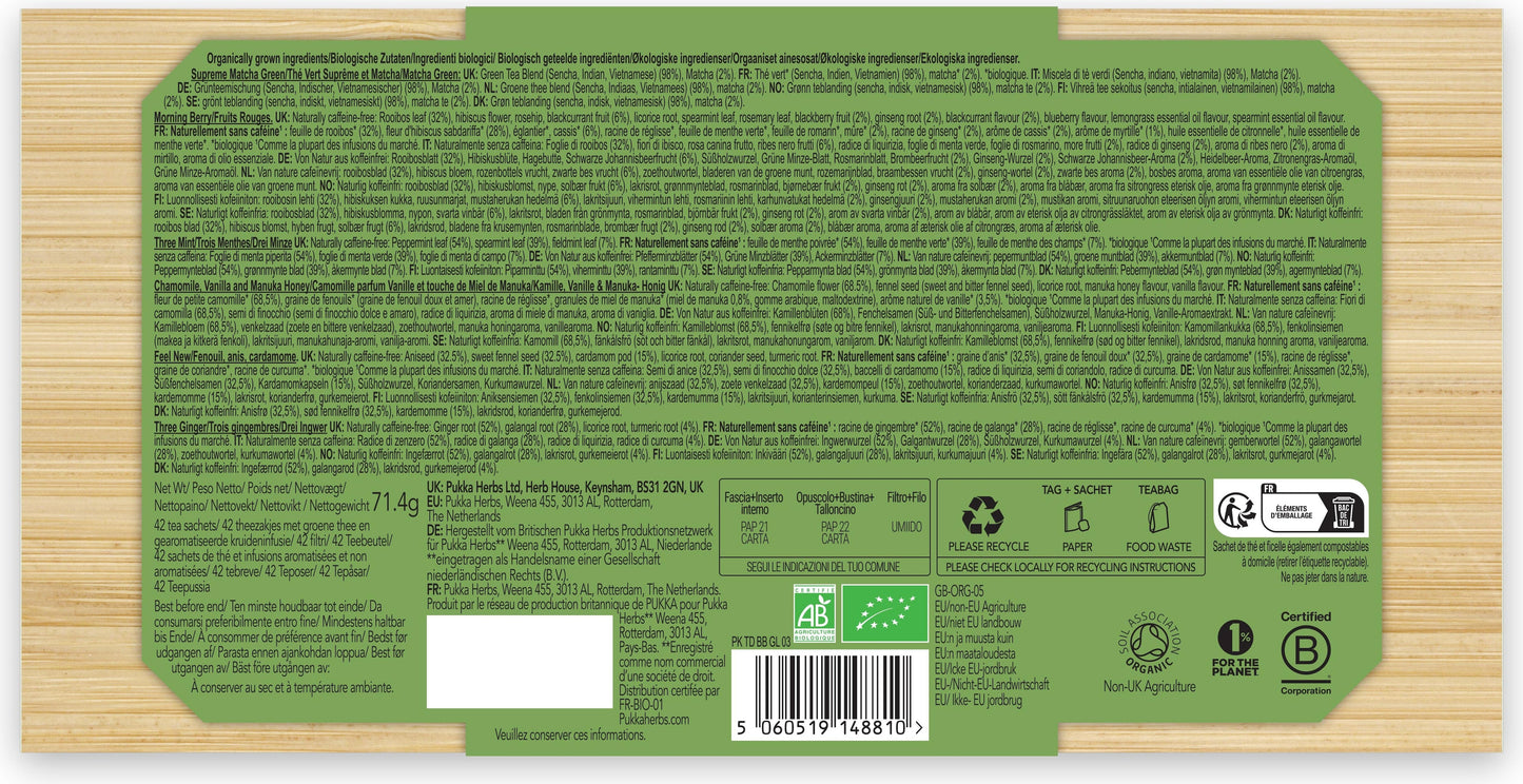 Pukka Tee Geschenk Bambusbox