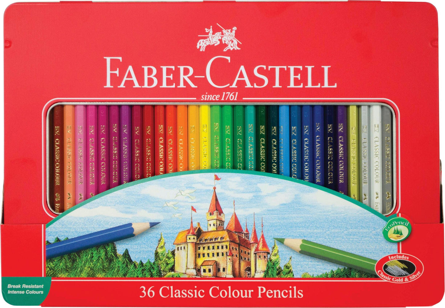 Faber-Castell Buntstift hexagonal 36er-Metalletui