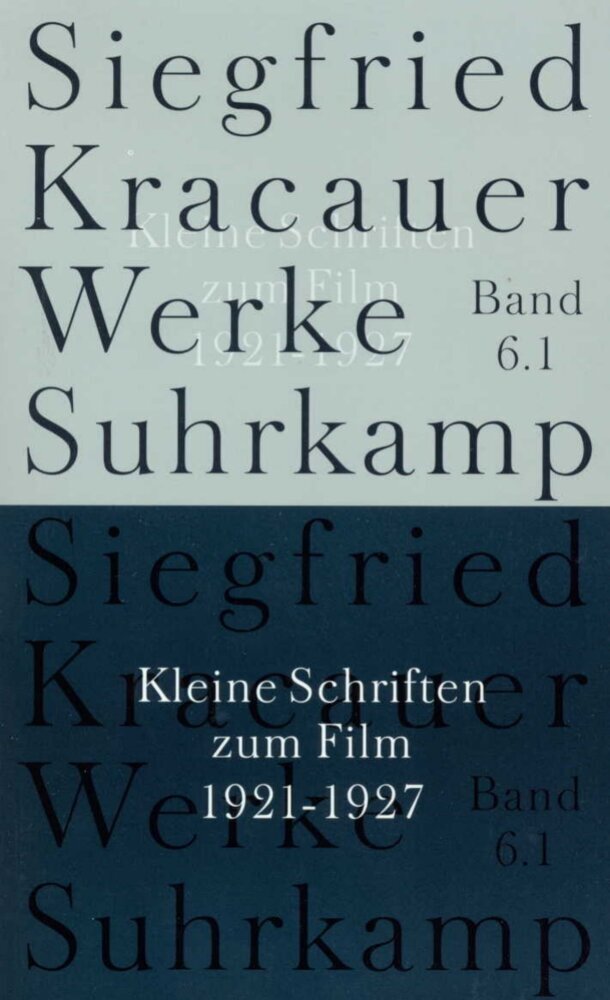 Werke in neun Bänden, 6 Teile (Siegfried Kracauer)