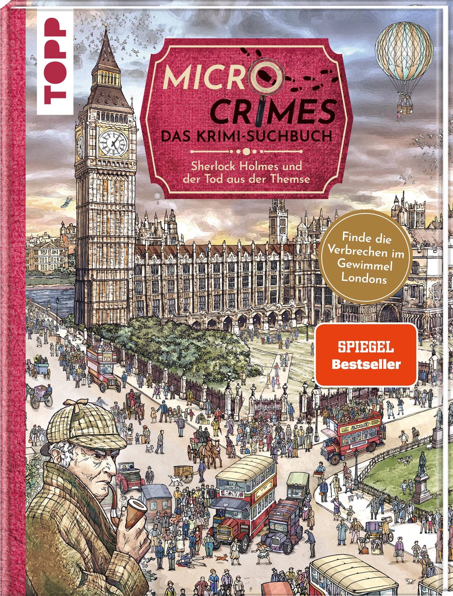 Frech Micro Crimes. Das Krimi-Suchbuch. Sherlock Holmes und der Tod aus der Themse (Deutsch, 2022, Gecko Keck)