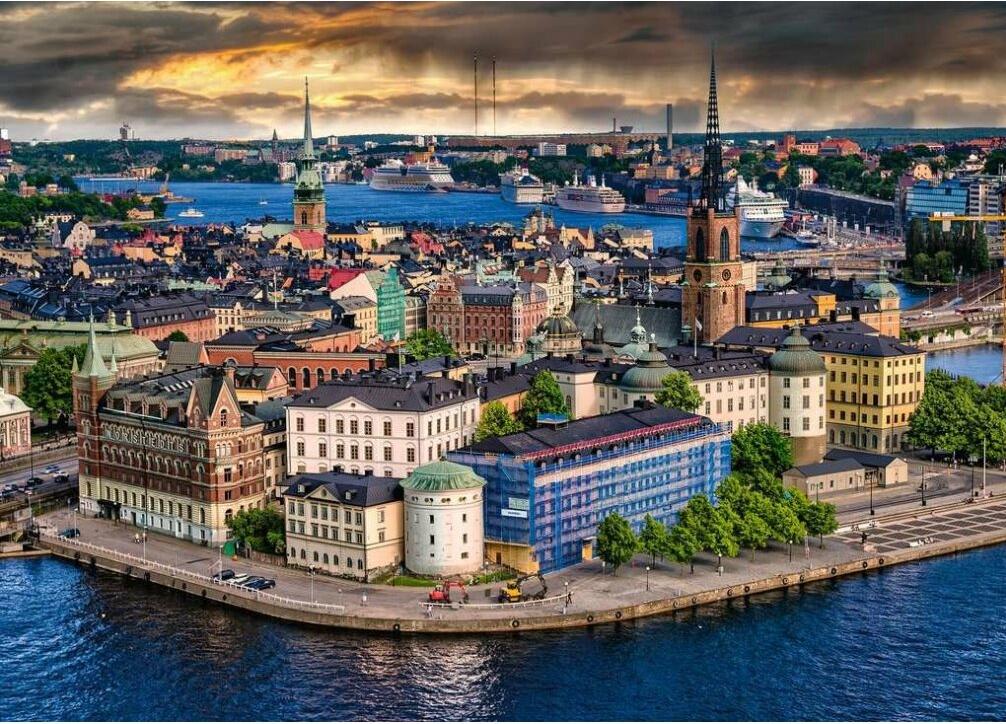 Ravensburger Puzzle Scandinavian Places 16742 - Stockholm, Schweden - 1000 Teile Puzzle für Erwachsene und Kinder ab 14 Jahren