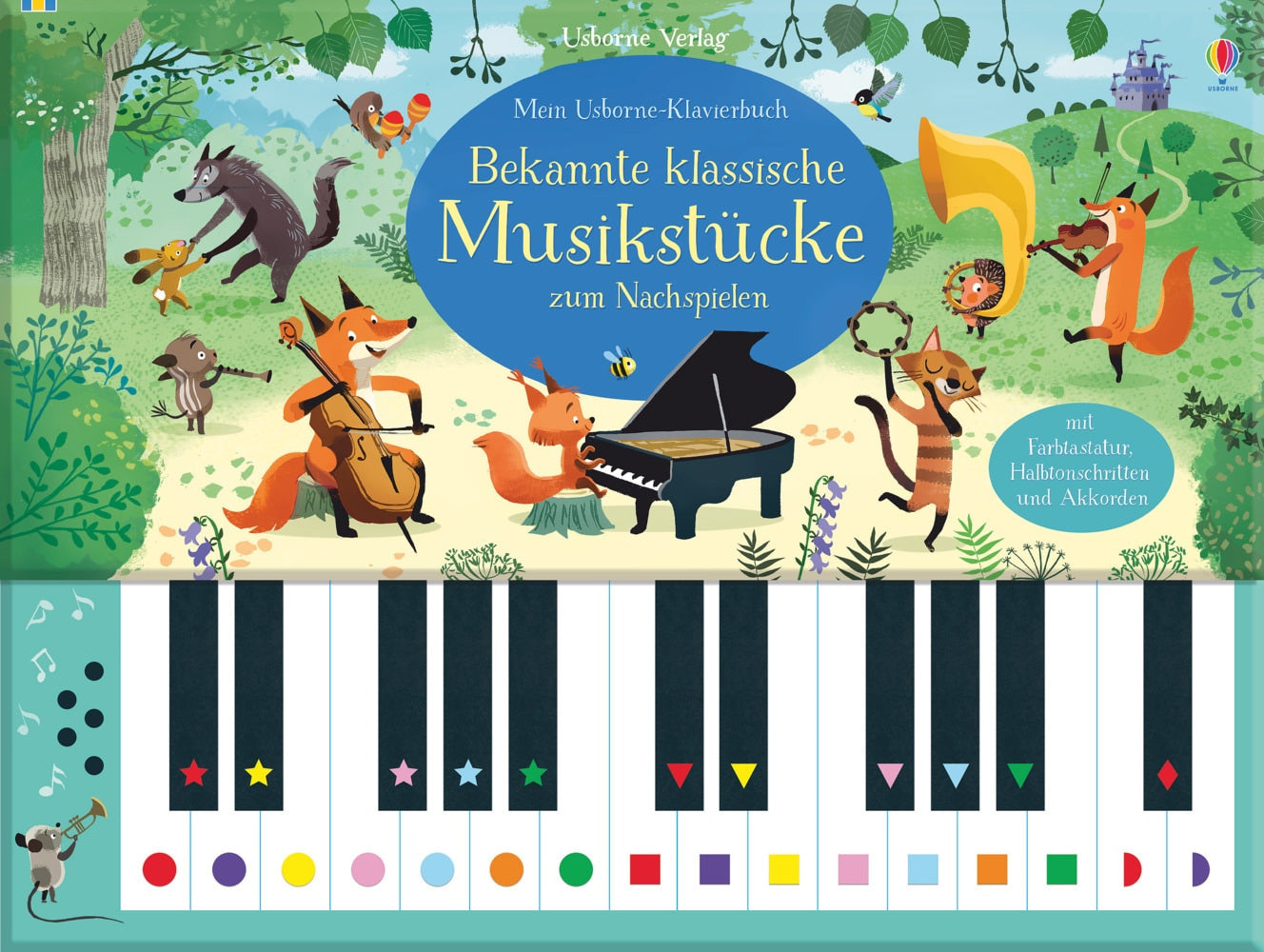 Usborne Publishing Mein Usborne-Klavierbuch: Bekannte klassische Musikstücke zum Nachspielen (Deutsch, 2019, Sam Taplin, Ela Smietanka)