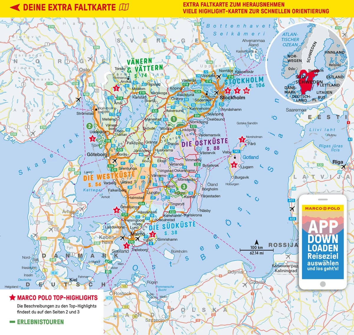 Marco Polo Reiseführer Südschweden, Stockholm (Deutsch, 2023, Tatjana Reiff)