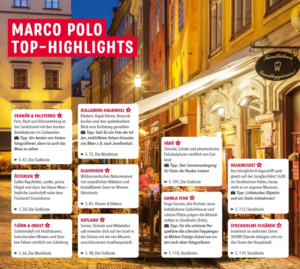 Marco Polo Reiseführer Südschweden, Stockholm (Deutsch, 2023, Tatjana Reiff)