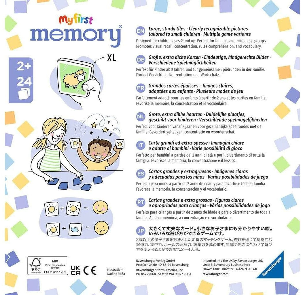 Ravensburger My first memory - Fahrzeuge (Französisch, Niederländisch, Italienisch, Multilingual, Spanisch, Portugiesisch, Japanisch)