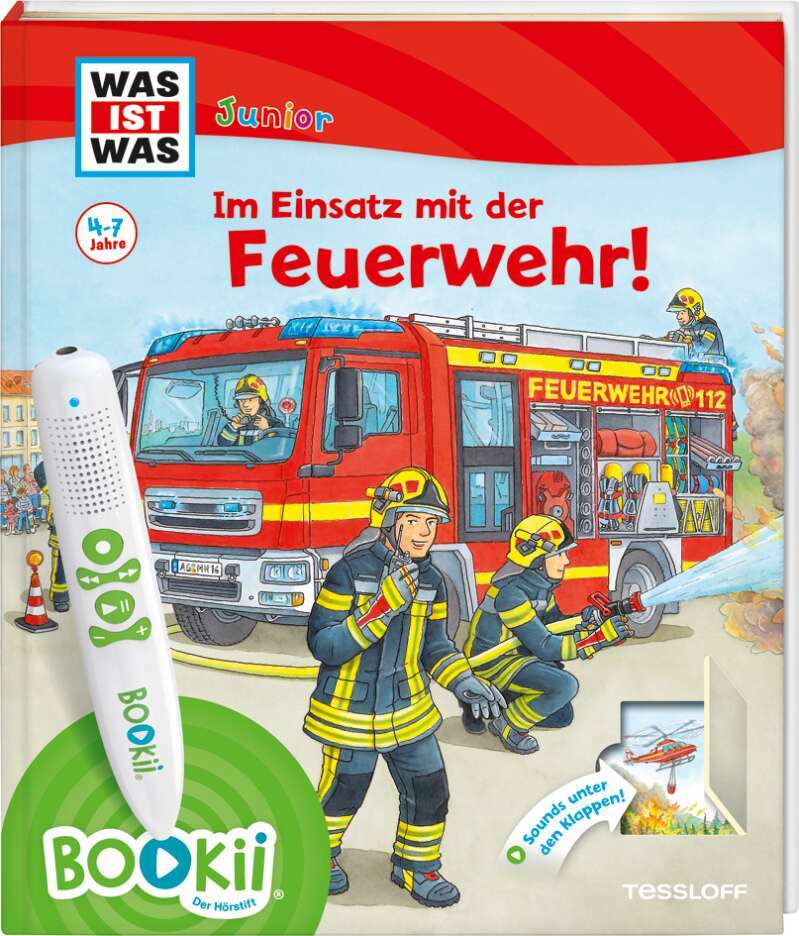 Tessloff BOOKii® WAS IST WAS Junior Im Einsatz mit der Feuerwehr! (Deutsch, 2020, Christina Braun, Claudia Kaiser, Martin Lickleder)