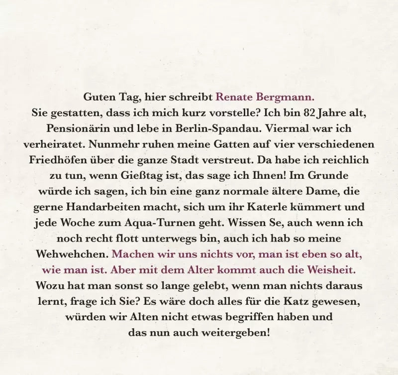 Ars Edition Renate Bergmanns Lebensweisheiten. Man ist eben so alt, wie man ist! (Deutsch, 2022, Renate Bergmann)