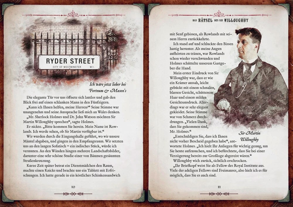 Pattloch Die rätselhaften Abenteuer des Sherlock Holmes (Deutsch, 2023, Tim Dedopulos)