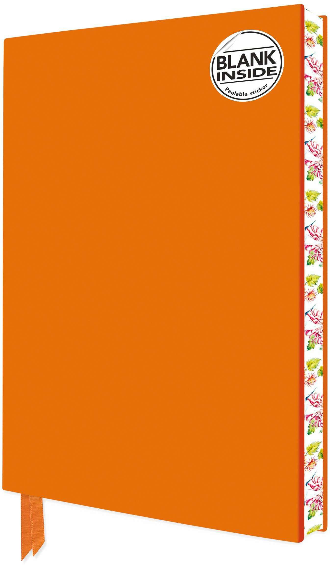 Browntrout Verlag Orange Blank Artisan Notebook (Flame Tree Journals) (A5, Harter Einband)