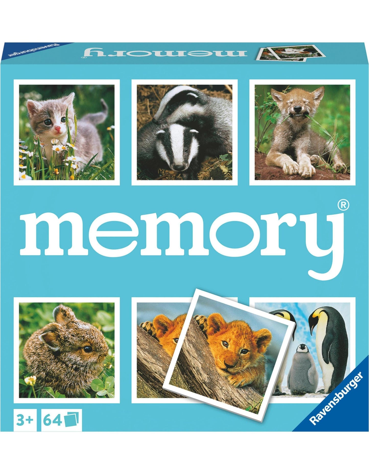 Ravensburger Memory Tierkinder (Deutsch, Niederländisch, Italienisch, Französisch, Englisch, Portugiesisch, Polnisch)