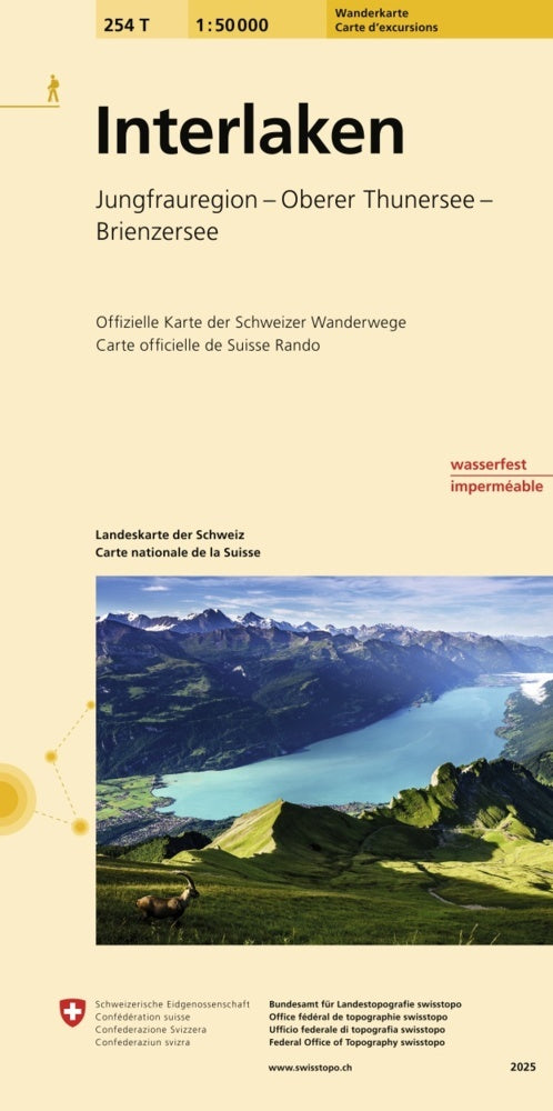 254T Interlaken Wanderkarte (Bundesamt Für Landestopografie Swisstopo)