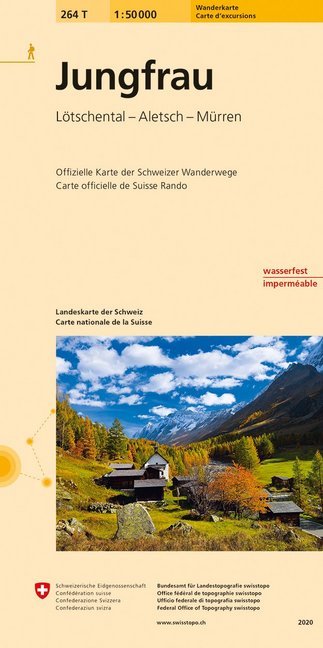 264T Jungfrau Wanderkarte (Bundesamt Für Landestopografie Swisstopo)