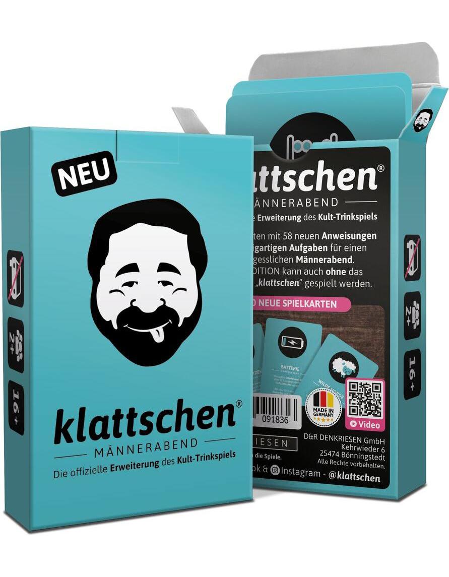 Denkriesen klattschen® -MÄNNERABEND - Die offizielle Erweiterung des Kult-Trinkspiels