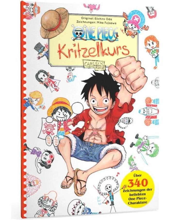 Carlsen One Piece Kritzelkurs (Deutsch, 2023, Eiichiro Oda, Mika Fujisawa, Antje Bockel)