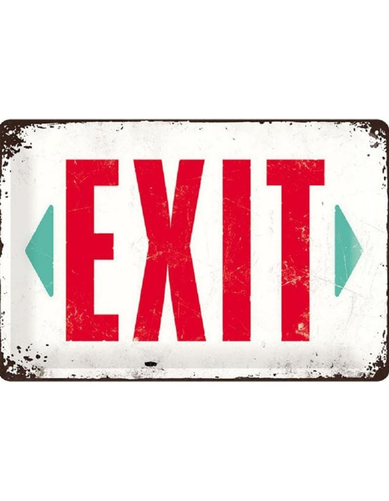 Nostalgic-Art Merchandising Schild Exit 20 x 30 cm, Metall (20 x 30 cm)