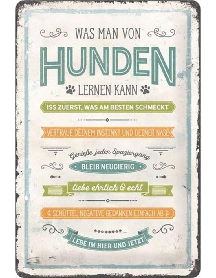 Nostalgic-Art Merchandising Schild Pfoten 20 x 30 cm, Metall (20 x 30 cm)