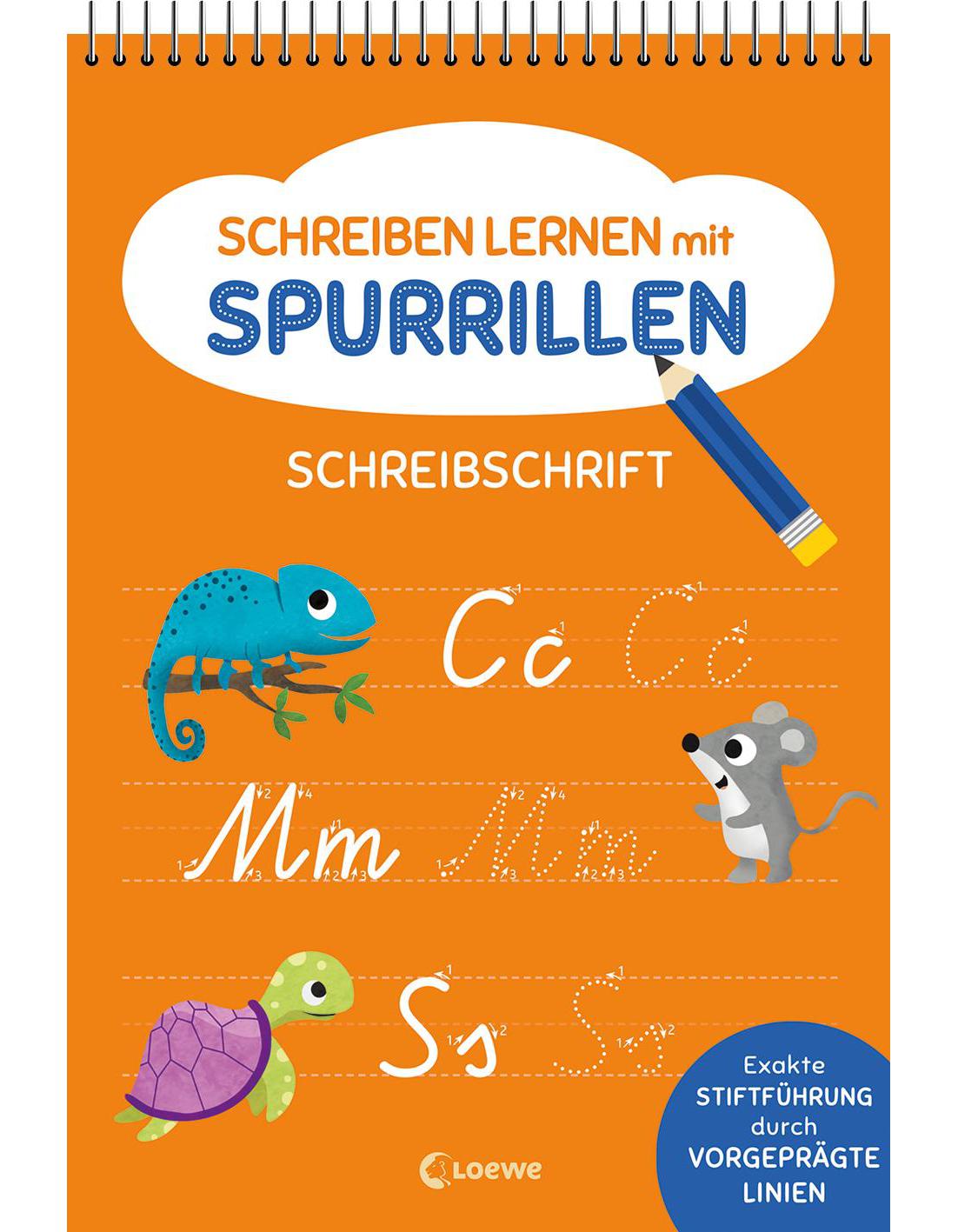 Loewe Schreiben lernen mit Spurrillen - Schreibschrift (Deutsch, 2023, Carmen Eisendle, Loewe Lernen und Rätseln)
