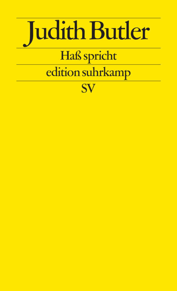Haß spricht (Judith Butler)