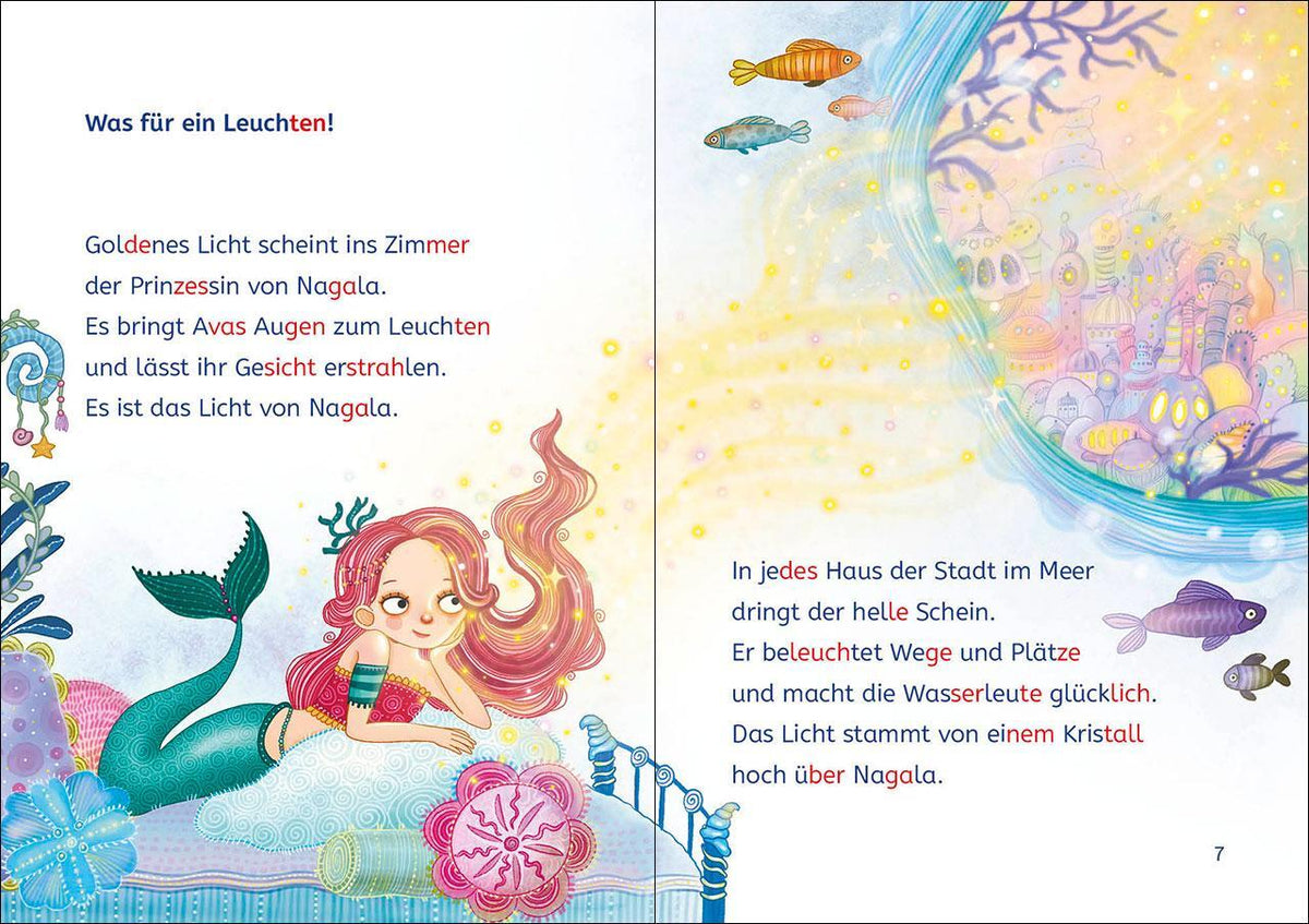 Loewe Leselöwen 2. Klasse - Die Meermädchen und der gestohlene Kristall (Deutsch, 2024, Barbara Rose, Loewe Erstlesebücher, Alica Räth)