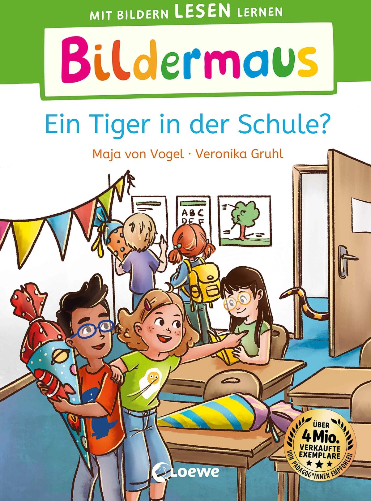 Loewe Bildermaus - Ein Tiger in der Schule? (Deutsch, 2024, Maja von Vogel, Loewe Erstlesebücher, Veronika Gruhl)