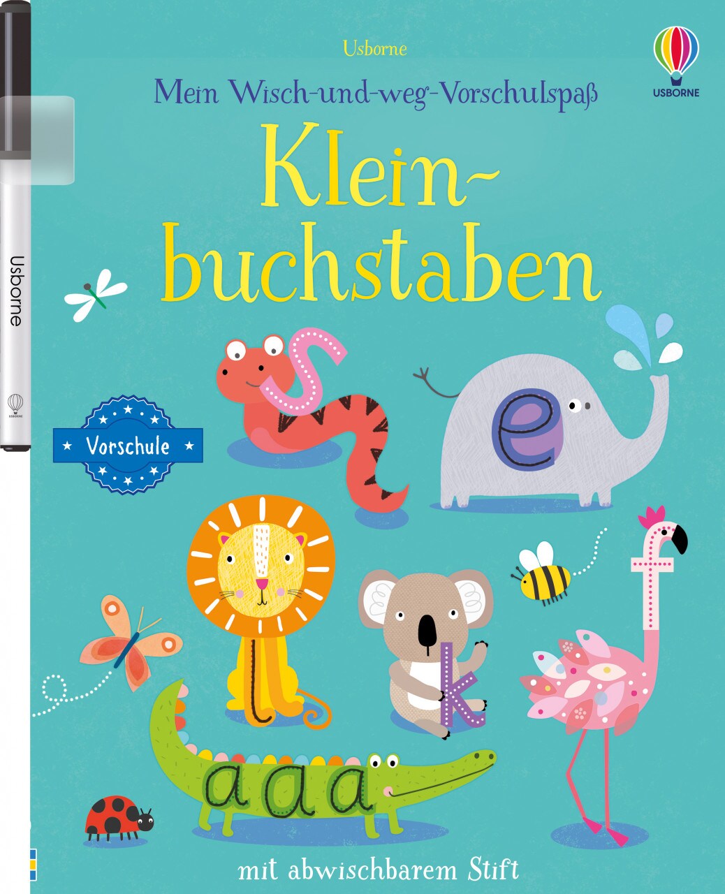 Usborne Publishing Mein Wisch-und-weg-Vorschulspaß: Kleinbuchstaben (Deutsch, 2022, Jessica Greenwell, Sally Payne)