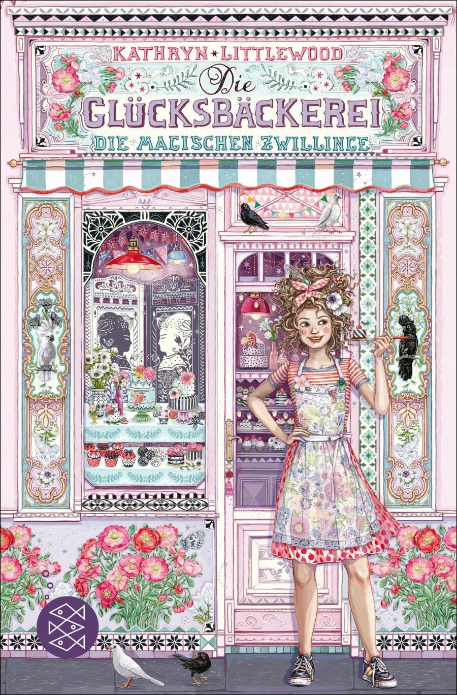 S. Fischer Publishing Die Glücksbäckerei - Die magischen Zwillinge (Deutsch, 2023, Eva Schöffmann-Davidov, Eva Riekert, Kathryn Littlewood)