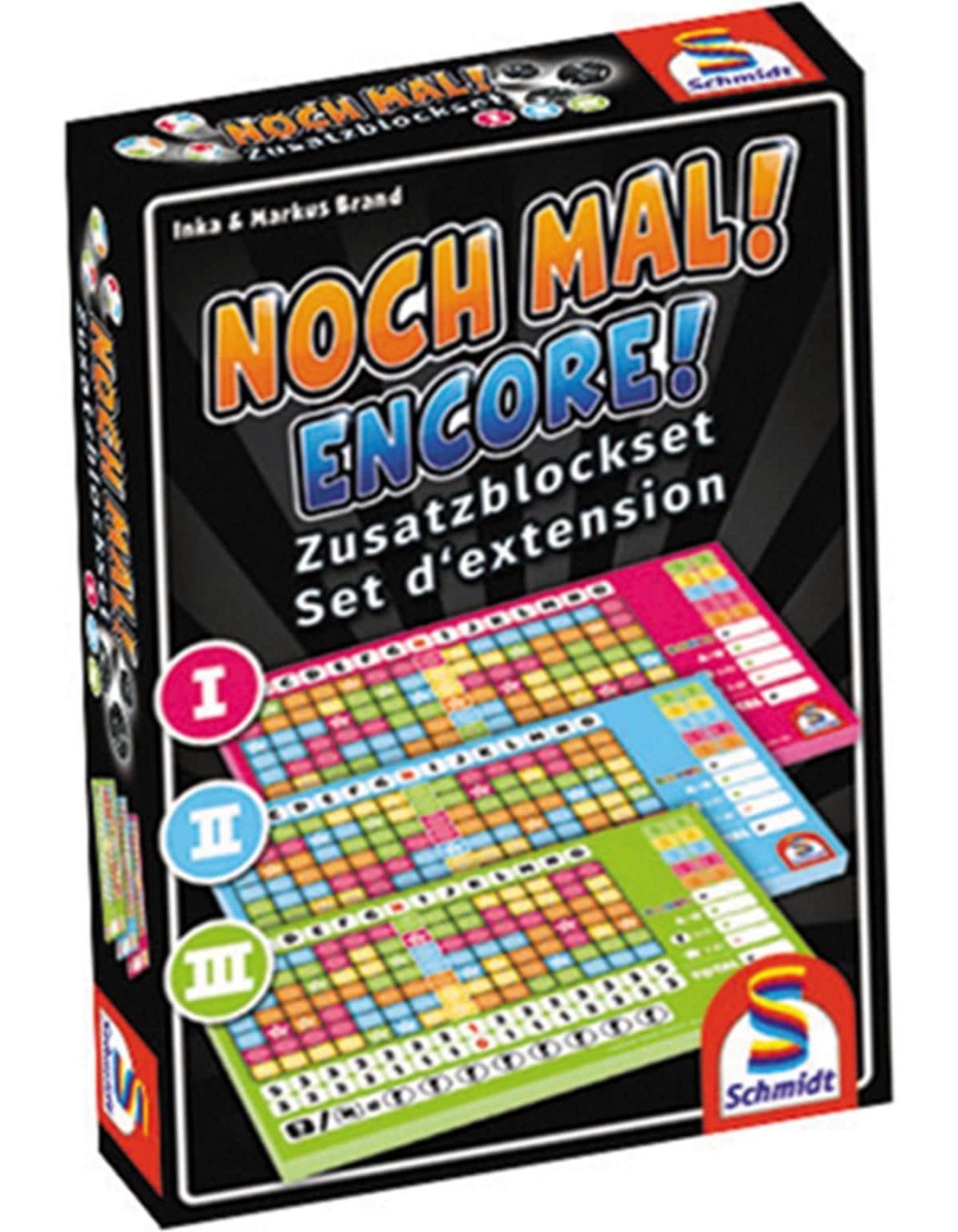 Schmidt Spiele Noch Mal! Zusatzblocket 1 bis 3 (Deutsch, Englisch, Französisch, Italienisch)