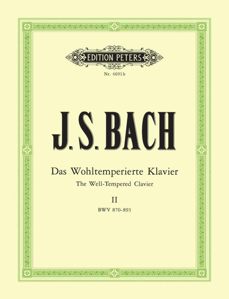 The Well-Tempered Clavier Vol. 2.Bd.2 (Hermann Keller)