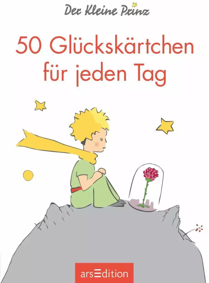 Ars Edition Der Kleine Prinz. 50 Glückskärtchen für jeden Tag (Deutsch, 2020, Antoine de Saint-Exupéry)