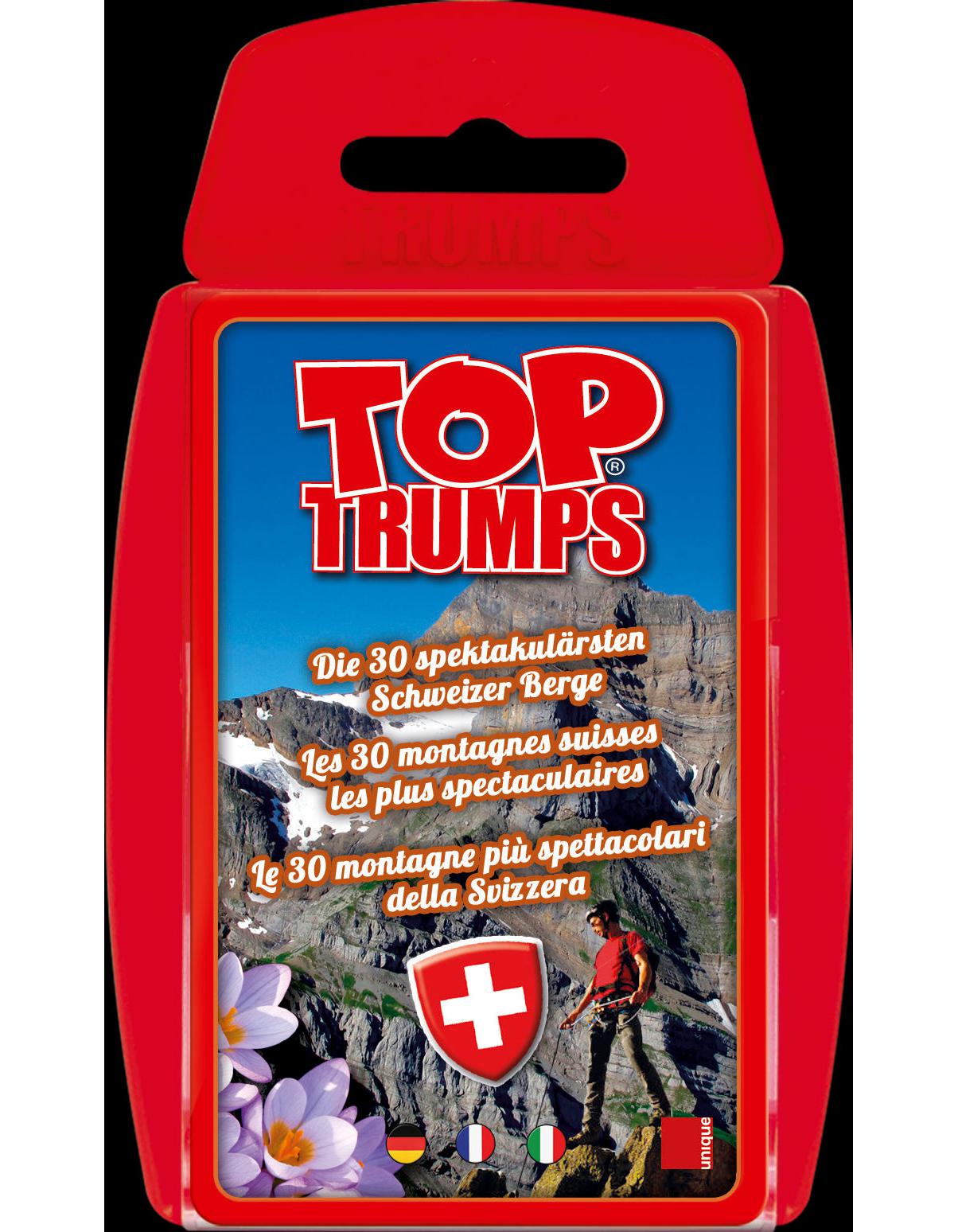 Unique Top Trumps - 30 spektakulärsten Schweizerberge (Französisch, Deutsch, Italienisch)