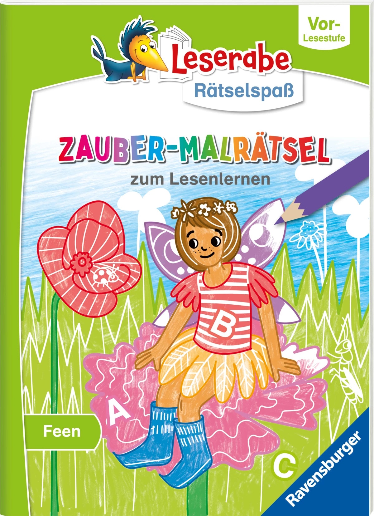 Ravensburger Leserabe Rätselspaß Zauber-Malrätsel zum Lesenlernen: Feen (Vor-Lesestufe) (Deutsch, 2024, Melinda Ronto, Heribert Schulmeyer, Lucie Göpfert)