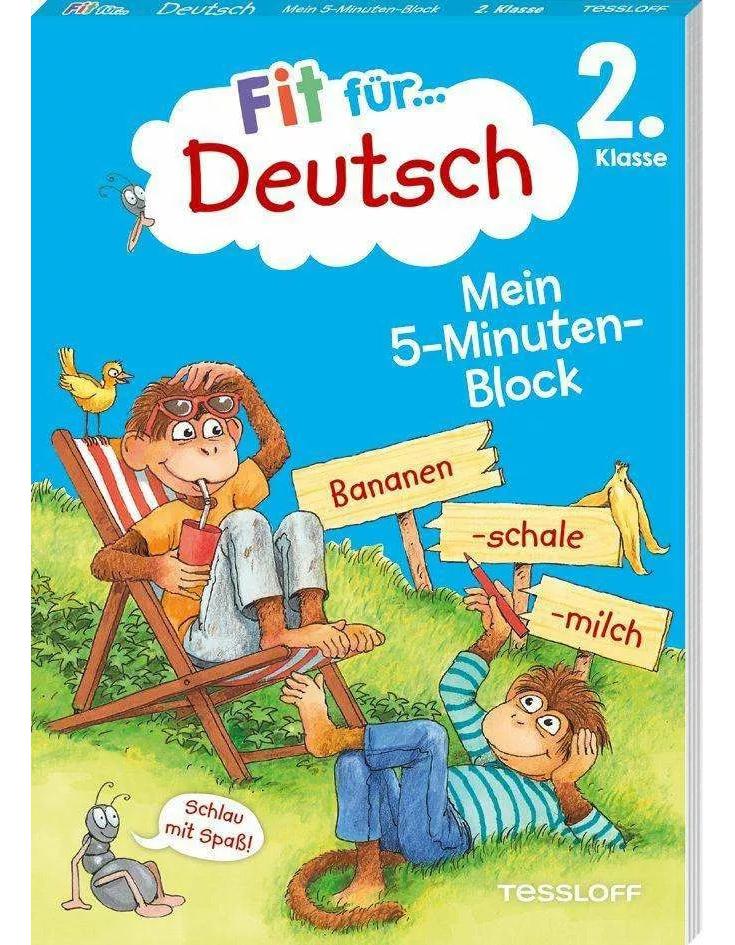 Tessloff Fit für Deutsch 2. Klasse. Mein 5-Minuten-Block (Deutsch, 2023, Guido Wandrey, Werner Zenker)