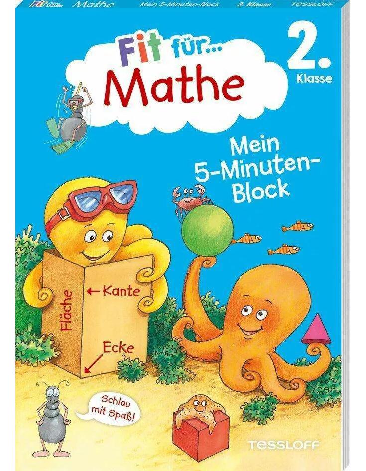 Tessloff Fit für Mathe 2. Klasse. Mein 5-Minuten-Block (Deutsch, 2023, Werner Zenker, Guido Wandrey)