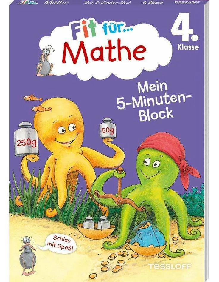 Tessloff Fit für Mathe 4. Klasse. Mein 5-Minuten-Block (Deutsch, 2023, Guido Wandrey, Werner Zenker)